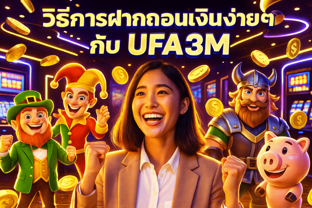 วิธีการฝากถอนเงินง่ายๆ กับ UFA3M