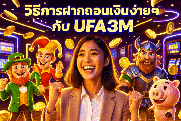 วิธีการฝากถอนเงินง่ายๆ กับ UFA3M