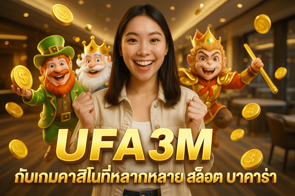 UFA3M กับเกมคาสิโนที่หลากหลาย สล็อต บาคาร่า